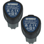 Extensilo 2x batteries compatible avec hendi couteau à kebab (2500 mah, li - ion, 12 v) Extensilo 2x batteries compatible avec hendi couteau à kebab (2500 mah, li - ion, 12 v)