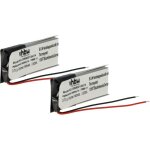 2x batterie compatible avec jbl t110bt, e25bt casque audio, couteurs sans fil (140mah, 3, 7v, li - polymre) ...