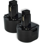 2x batteries remplacement pour black & decker a9242, a9265, a9272, a9274, a9251, fsb96, ps120, ps120a ...