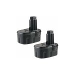 Pdstation - 2x 4800mah nimh 14. 4 v batteries remplacement pour dewalt dc9091 de9038 de9091 de9092 de9094 ...