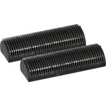 2x bloc de lames compatible avec braun synchron plus de luxe, plus rasoir, noir / argent - vhbw