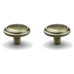 Cyclingcolors - 2x bouton de tiroir finition bronze laiton 20mm meuble vintage antique style porte poigne ...