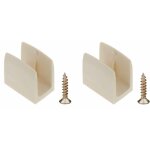2x clip bloqueur de manivelle volet roulant beige support guide manette plastique 15mm - 18mm universel ...