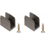 2x clip bloqueur de manivelle volet roulant marron support guide manette plastique 15mm - 18mm universel ...