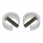 2x clip de fixation avec goupille � 3mm pour manivelle volet roulant � 10mm ext�rieur couleur blanc fen�tre ...