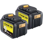 Pdstation - 2x pour dewalt batterie 18v 9. 0 ah xr li - ion dcb182 dcb184 - xj dcb183 dcb183 - xj dcb205 ...