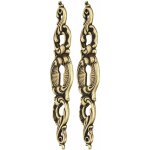 2x entre de cl en alliage zingu finition brun patin hauteur 106mm entraxe 92mm rustique antique vintage ...