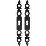 Cyclingcolors - 2x entre de cl rgence fer noir serrure meuble ancien dcoration rustique vintage clef ...