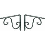 2x equerre console rigide acier forg noir antique 150 x 115mm vintage capacit de charge 15kg par pice ...