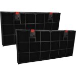 2x filtres � charbon actif compatible avec arthur martin afp636n1, afp60200w, afp636n, afi634b, afi634w ...