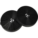 2x filtres  charbon actif compatible avec cata art28376, art28411 hotte aspirante - 17, 5 cm - vhbw