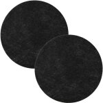 2x filtre � charbon actif compatible avec delonghi f2635, f26215, f26235, f26237 friteuse - 130 mm - ...