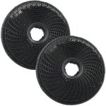 2x filtres � charbon actif compatible avec electrolux lfv719tk, lfv619w, lfv619y, lfv619k, lfv619r, lfv616y ...