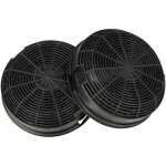 2x filtres � charbon actif compatible avec elica missy m20 sl3v 2l, m20 ix / a / 60 hotte aspirante - ...
