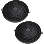 2x filtres � charbon actif compatible avec faure chm189w 94264051700 hotte de cuisine - vhbw