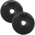 2x filtres � charbon actif remplacement pour best ecfb02, ecfbll01, model 190, type d190 pour hotte aspirante ...