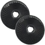 2x filtres � charbon actif remplacement pour electrolux 9029793701, 50254332005, 902979370 / 1 pour hotte ...