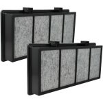 2x filtres hepa remplacement pour bionaire bapf30b pour purificateur d'air - filtre de rechange avec ...