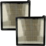 2x filtre pliss plat compatible avec krcher km 75 / 40 wg, km 75 / 40 w bp pack autolaveuse, balayeuse ...