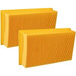 2x filtre pliss plat compatible avec krcher nt 361 eco / te / m, nt 35 / 1 tact / te / m aspirateur ...
