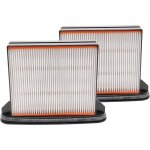 2x filtre compatible avec spit ac1630p, ac1625, ac1600, ac1630pm aspirateur - filtre � eau / � plis plats ...