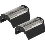 2x grille double de rasoir lectrique remplacement pour braun sb505, 31b pour + cadre, noir - vhbw