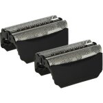 2x grille double remplacement pour braun 51b, 51s pour rasoir �lectrique + cadre, noir - vhbw