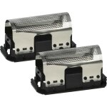 2x grille remplacement pour braun 265, 5235760, sb235, sb265, 235 pour rasoir �lectrique + cadre, noir ...