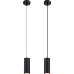 Suspension luminaire gu10 - contemporain plafonnier lampe noir industrielle en m�tal lustre, pour salle ...