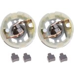2x moteur rs550 porte - balais de charbon et 4x balais de charbon compatible avec compatible avec makita ...