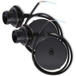 2x noir c�ble �lectrique pour lampe - c�ble avec douille e27 et bague de fixation - monture de suspension ...