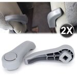 2x poign�e de r�glage de si�ge droite gauche levier de r�glage gris pour renault clio twingo