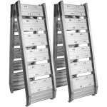 Wiltec lot de 2x rampe de chargement pliable 1820 x 305 mm ? capacit� de charge max. 400 kg ? profil ...