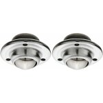 Cyclingcolors - 2x roulette  bille avec plaque  encastrer et visser pour meuble anti rayure universelle ...