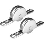 Cyclingcolors - 2x roulette de placard galet coulissant 24mm en acier galvanis rail porte meuble pliant ...