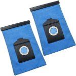 2x sacs compatible avec bosch arriva bsg 1700ru, big bag 3 l bsm 1805ru aspirateur - polyestere, 25, ...