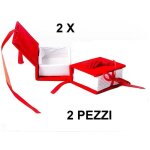 2x scatolino porta confetti per laurea bomboniera libro rosso decorazioni eventi 2x scatolino porta confetti per laurea bomboniera libro rosso decorazioni eventi