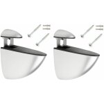 Cyclingcolors - 2x support tagre murale 70mm rglable type pelican mtal couleur argent chrom mat ...