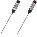 2x thermom�tre � viande - sonde de cuisine alimentaire pour cuisson pr�cise p�tisserie liquide - thermo ...