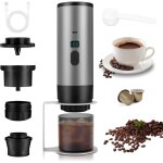 3 en 1 machine � cafe portable, 72w cafeti�re portable, 12v expresso cafeti�re rechargeable, usb cafeti�res ...