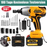 Dayplus - 3 en 1 perceuse - visseuse  percussion sans fil set en coffret avec 6000mah batterie