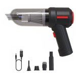 3 en 1 souffleur d'air sans fil portable air duster mini 9000pa sans fil voiture pc clavier aspirateur ...