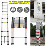 Dayplus - 3. 2m alu tlescopique escabeau escabeau simple escabeau multi - usage compact normes en131 ...