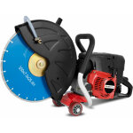 Eberth - 3 kw scie circulaire moteur essence thermique motorflex professionnelle pour la coupe � sec ...