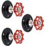 3 pack porte manteau mural muraux tuyau industriel en fer, r�tro pat�res murale pour suspension multifonctionn ...