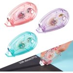 3 pcs colle roller, 10m x 8mm souris roller colle ruban adhsif double face, colle scrapbooking pour ...