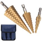 3 pcs foret tag, hss foret etage avec poinon de centre automatique, meche etage triangle conique coupeur ...