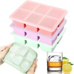 3 pcs moule � gla�ons, large bac � gla�ons avec couvercle empilables