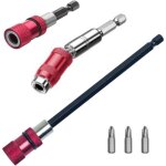 3 pcs porte embout magnetique 1 / 4 hex - shank bit cloison sèche magnétique manche hexagonal changement ... 3 pcs porte embout magnetique 1 / 4 hex - shank bit cloison sèche magnétique manche hexagonal changement ...