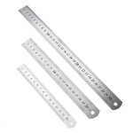 Treetalk - 3 pcs règle en acier inoxydable, règle de mesure en acier inoxydable à échelle double face, ... Treetalk - 3 pcs règle en acier inoxydable, règle de mesure en acier inoxydable à échelle double face, ...